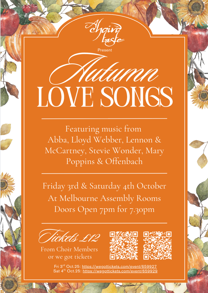 ACHOIRD TASTE AUTUMN LOVE SONGS